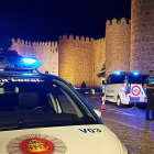 Policía Local de Ávila, durante un control. -AYUNTAMIENTO ÁVILA