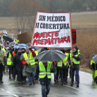 Manifestación bajo el lema : 'Sin médico ni cobertura, muerte prematura'.- ICAL