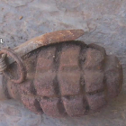 Una de las granadas halladas en Congosto.- Guardia Civil