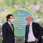 Alfonso Fernández Mañueco y Francisco Igea, durante la presentación de los presupuestos de 2021. / ICAL.