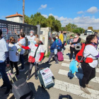 Manifestación de la Plataforma por el Ferrocarril para reivindicar la reactivación del Directo Madrid-Aranda-Burgos. - ICAL