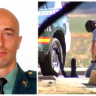 El teniente coronel Pedro Alfonso Casado. Un compañero de la Guardia Civil cae de rodillas tras el disparo de el jefe de la UEI.