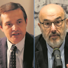 El viceconsejero de Cultura y Turismo, Fernández Sobrino, y el director de la Fundación Siglo, González Posada.- ICAL / E. M.