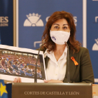 La procuradora del Grupo Parlamentario de Ciudadanos y portavoz en la Comisión de Educación, Marta Sanz. / ICAL.