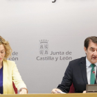 El consejero de Medio Ambiente, Vivienda y Ordenación del Territorio, Juan Carlos Suárez-Quiñones, presenta dos convocatorias de ayudas a la rehabilitación de viviendas en Castilla y León financiado con los nuevos fondos europeos Next Generation.- Ical