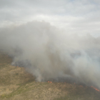Incendio en Villalcampo, en la provincia de Zamora. EL MUNDO