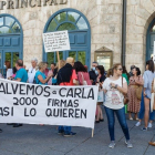 Manifestación de la familia y amigos de Carla. SANTI OTERO
