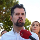 El secretario general del PSOECyL, Luis Tudanca, visita Miranda de Ebro. -ICAL