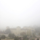 El monasterio de nuestra señora del Prado bajo la niebla.- ICAL