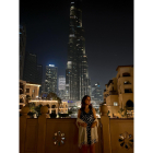 La joven palentina, Paula Vidal, durante su estancia en Dubái. -ICAL