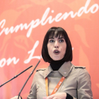 La ministra de Ciencia e Innovación y secretaria de Ciencia, Investigación y Universidades del PSOE Diana Morant, asiste al Congreso provincial del PSOE en León. -ICAL