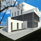 Maqueta 3D del proyecto para el nuevo cuartel de la Guardia Civil. - ICAL