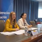 La delegada del Gobierno en Castilla y León, Virginia Barcones, y la subdelegada en Valladolid, Alicia Villar.- E. M.