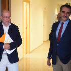 Francisco Igea y David Hierro antes de la Junta de Portavoces.- ICAL