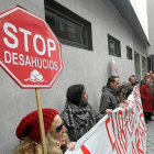 Concentración contra los desahucios en Valladolid, en una imagen de archivo. -E.M.