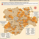 Mapa de incidencia de COVID-19 en la Región - ICAL