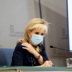 La consejera de Sanidad, Verónica Casado, comparece en rueda de prensa telemática posterior al Consejo de Gobierno.- ICAL