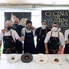 Varios de los participantes en la degustación de la 'Cecina de León'.- ICAL