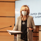 La consejera de Sanidad, Verónica Casado, comparece en rueda de prensa para informar de la situación en la Comunidad en relación a la COVID-19.- ICAL