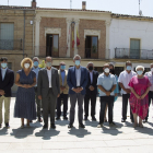 El delegado del Gobierno en Castilla y León, Javier Izquierdo, se reúne con los subdelegados de las nueve provincias de la región en la localidad zamorana de Fuentesaúco. ICAL