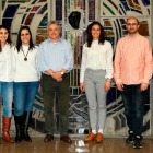 Investigadores participantes en el proyecto en las instalaciones de la Universidad de León. / E.M.