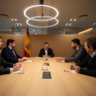 Reunión de Santiago Abascal con los presidentes autonómicos de VOX, entre ellos Juan García-Gallardo.- ICAL