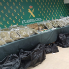 Aprehenden 73 kilos de marihuana y 20 de hachís en una operación antidroga en Burgos. E.M.