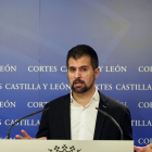 El secretario general del PSOECyL y portavoz en las Cortes, Luis Tudanca, analiza la situación política en Castilla y León. ICAL
