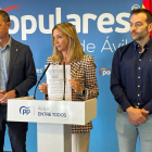 La portavoz del PP en el Ayuntamiento de Ávila, Alicia García, comparece en rueda de prensa.- E. M.