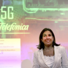 María Jesús Almazor, consejera delegada de Telefónica España, durante la presentación del despliegue 5G. ICAL
