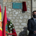 Acto y descubrimiento de placa en memoria de las víctimas del COVID-19 presidido por el alcalde de Burgos, Daniel de la Rosa.- ICAL