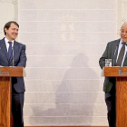 Alfonso Fernández Mañueco y Francisco Igea durante la presentación de los primeros meses de gobierno. - E.M.