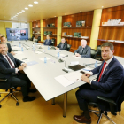 El Consejero de la Presidencia, Ángel Ibañez, se reúne con representantes de Cecale, Consejo de Cámara de Castilla y León, ATA y Cámara de Contratistas de Castilla y León.- ICAL