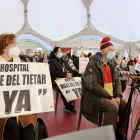 La Coordinadora de Plataformas por la Sanidad Pública de Castilla y León convoca la primera Asamblea Social, en la Cúpula del Milenio en Valladolid. Asiste el secretario general del PSCyL, Luis Tudanca, entre otros. - ICAL