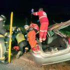 Imagen del accidente en Burgos. / ICAL