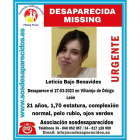 Desaparecida una joven de 21 años en León. TWITTER