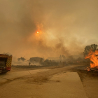 Incendio forestal en la localidad abulense de Sotalbo, originado en Navalacruz (Ávila).- ICAL