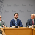 El vicepresidente de la Junta de Castilla y León, Juan García-Gallardo, se ha reunido este jueves con la delegación de Castilla y León del Comité Español de Representantes de Personas con Discapacidad (CERMI). -E. PRESS.
