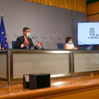El consejero de la Presidencia, Ángel Ibáñez, junto a la directora general de Función Pública, Paloma Rivero. - EUROPA PRESS