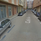 Calle Ávila (Soria) donde fue encontrado el hombre que se escapo de la Comandancia de la Guardia civil tras saltar desde un segundo piso. E.M