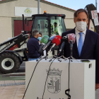 El alcalde de Salamanca atiende a los medios de comunicación. - EUROPA PRESS