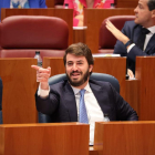 Gallardo, instantes después del gesto según el PSOE, en una imagen remitida por el propio Partido Socialista.-E. M.