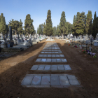 Cementerio de Ávila, en plena pandemia durante el mes de abril. ICAL