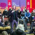 Acto de campaña de Podemos en Burgos con Irene Montero, Alberto Garzón y Pablo Fernández.- ICAL