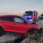 Estado del coche en el accidente mortal de Segovia.-BOMBEROS DIPUTACIÓN VALLADOLID