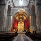 La catedral de Valladolid con las limitaciones de aforo. - E.M.