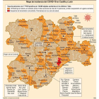 Mapa de incidencias en Castilla y León