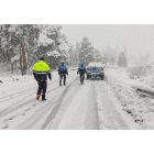 Problemas de circulación a causa de la nieve en El Espinar, en Segovia. ICAL