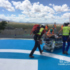 Evacuado al hospital de Segovia un ciclista tras sufrir una reacción alérgica por picadura de abejas. -ICAL