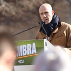 Carlos Menéndez durante un acto electoral en Ciudad Rodrigo (Salamanca).- E. M.